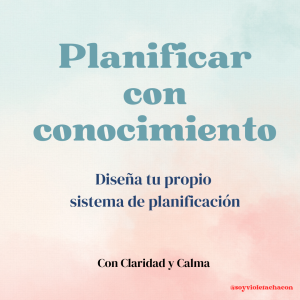 Planificar con conocimiento